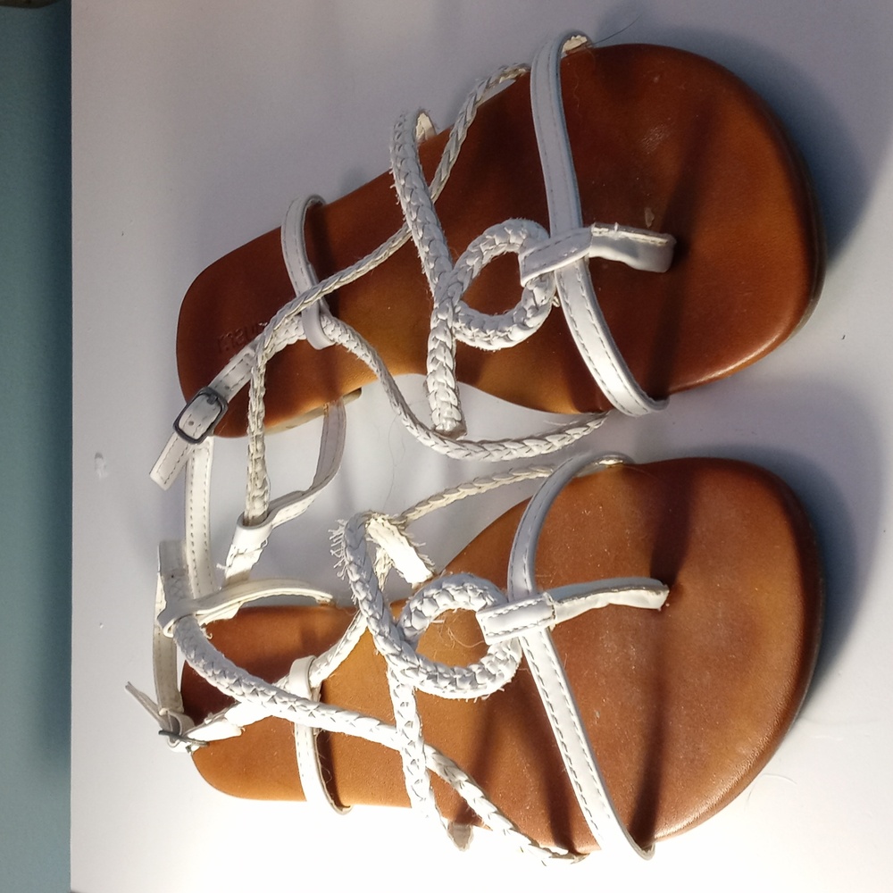Maurices Off-White Strappy Sandals